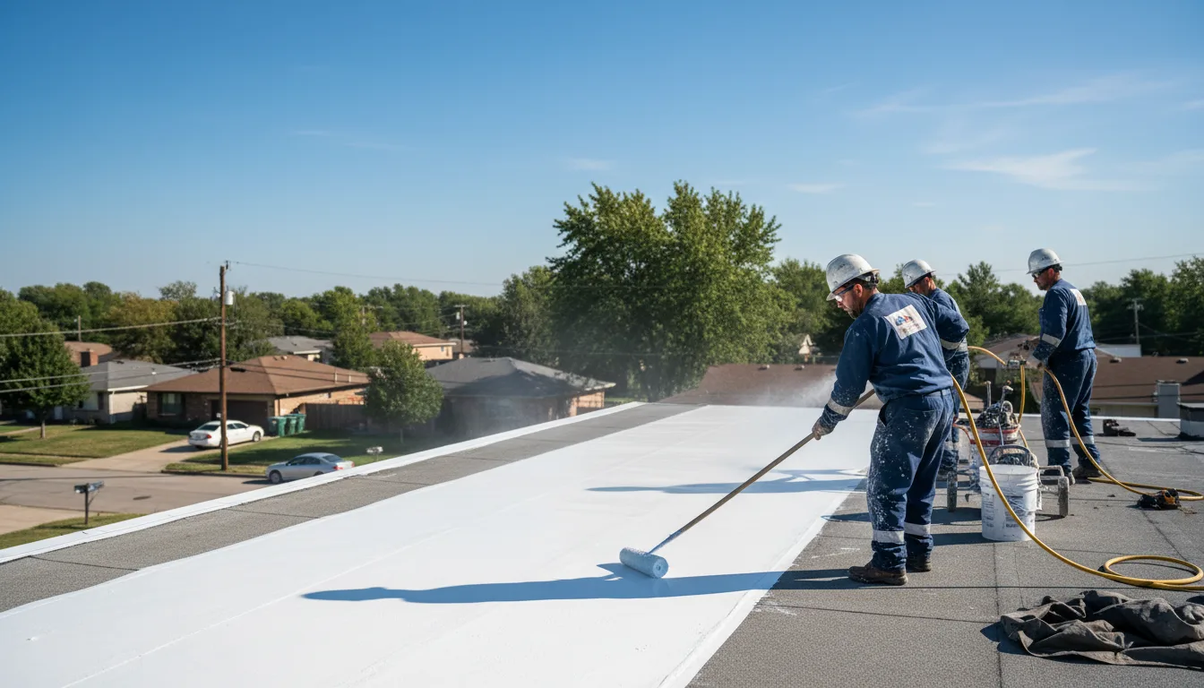 Commercial roof coating in Ludlow, CA near me
